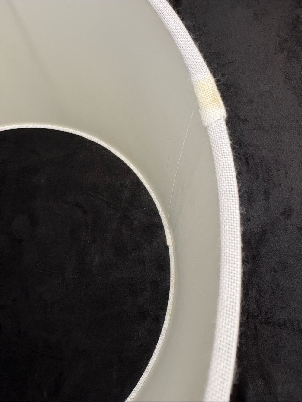 Classic Drum Lampshade Crisp White Textured - Picture 5 of 8
